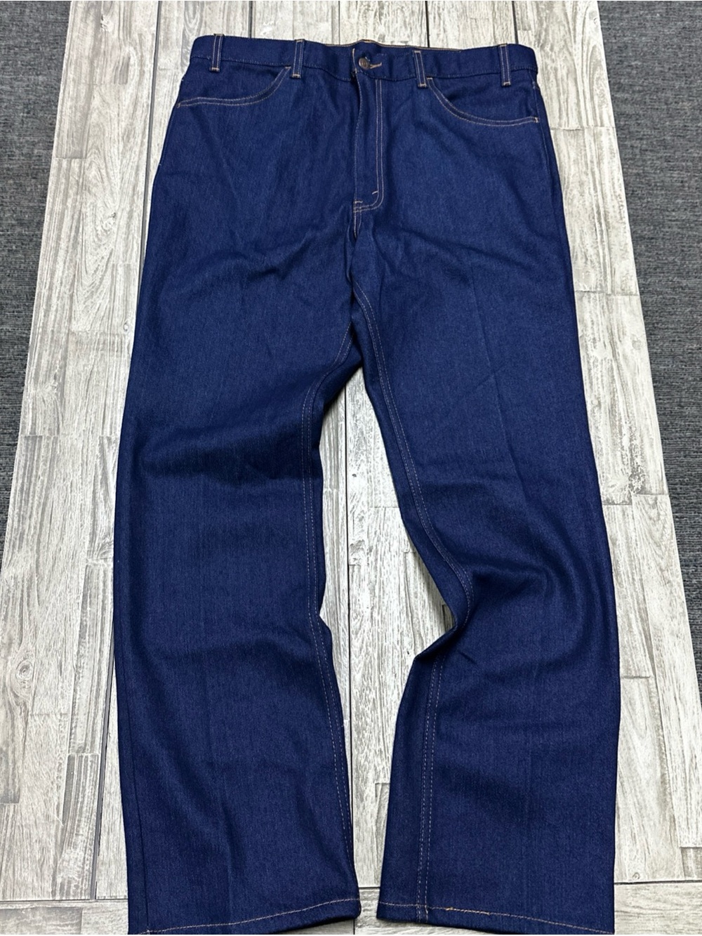 NWT VTG 90s Levis 547 Action Jeans Dark Wash Brown Tab Mens 38x31 Preppy